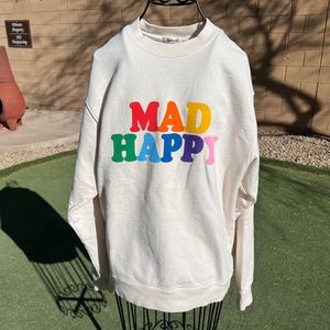 NWOT Madhappy Rainbow Crewneck Sz Small